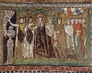 unknow artist The Empress Theodora and Her Court Spain oil painting artist